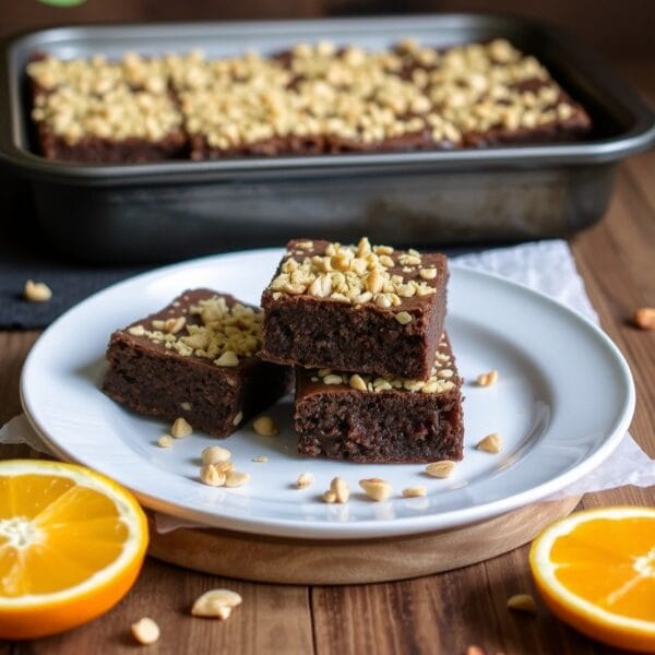 Sorghum Millet Brownies | Gluten-Free | Orange Infused | Egg-Based | With Nuts